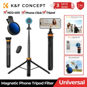 K&F CONCEPT Phone Tripod Filter Set 63'' Magnetic
