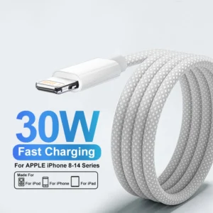 30W Fast Charging USB Cable For iPhone 14 13 12 11